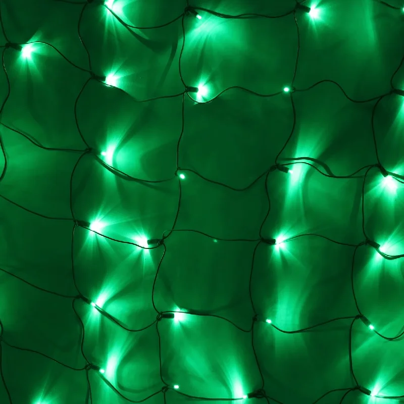 String Lights for Balcony Decoration100-light M5 Green LED Net Lights, Green Wire