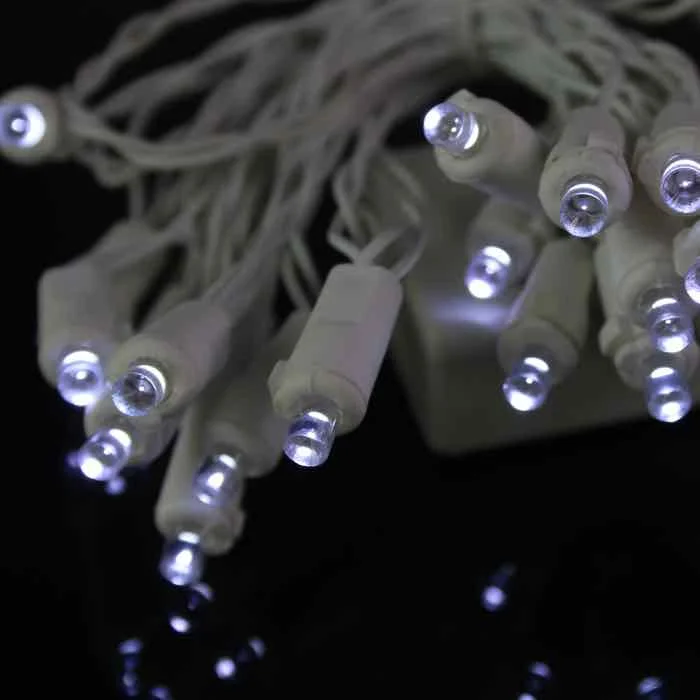 String Lights for Camping Trips20-light 5mm Pure White LED Battery Lights, White Wire String Lights for Camping Trips20-light 5mm Pure White LED Battery Lights, White Wire