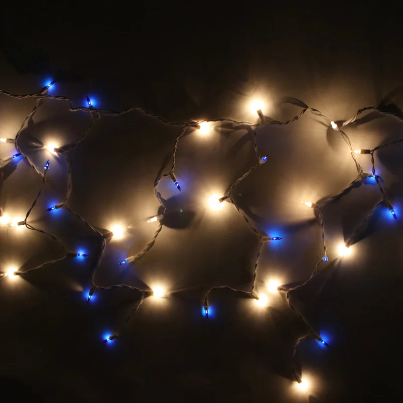 String Lights for Outdoor Dining Areas150-bulb Blue and Clear Glass Icicle Lights, White Wire String Lights for Outdoor Dining Areas150-bulb Blue and Clear Glass Icicle Lights, White Wire