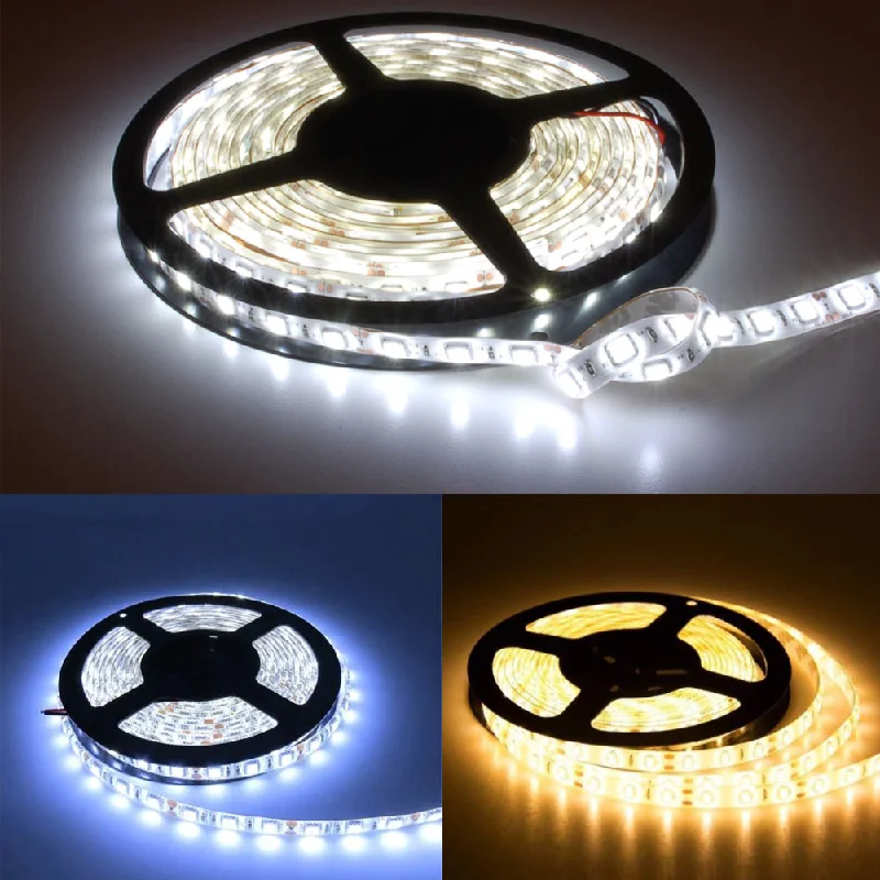Kanlux 12V 4.8w/m 5meter IP65 8mm 24w White LED Striptape - IP65 Indoor Outdoor Waterproof - Choice of Warm WW Neutral NW Cool White CW