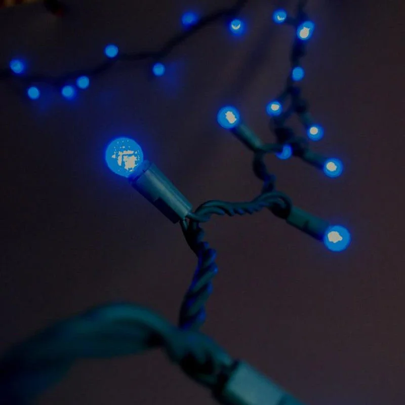 String Lights for Porch Lighting70 Outdoor Blue LED G12 Raspberry String Lights, 23.6 FT Green Cord, Weatherproof, Expandabl String Lights for Porch Lighting70 Outdoor Blue LED G12 Raspberry String Lights, 23.6 FT Green Cord, Weatherproof, Expandabl