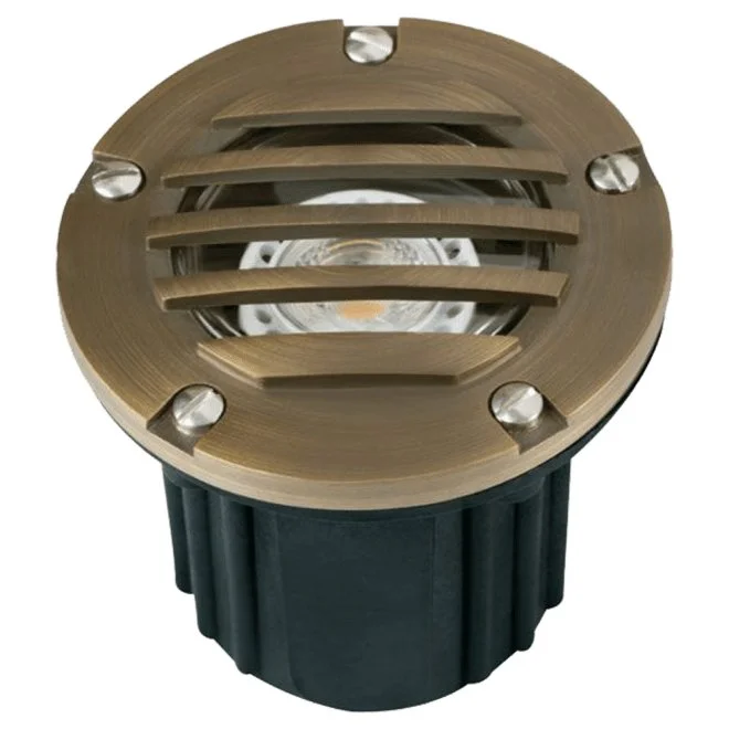 Battery - Operated String Lights for Indoor UseABBA 12V Cast Brass LED Well Light with Aluminum Grill - Multiple Finishes