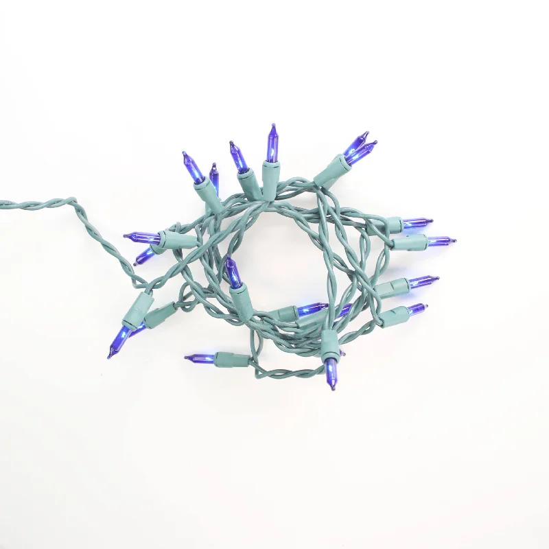 String Lights for Seasonal Decorations (Spring, Fall, etc.)20-bulb Blue Glass Craft Lights, Green Wire String Lights for Seasonal Decorations (Spring, Fall, etc.)20-bulb Blue Glass Craft Lights, Green Wire