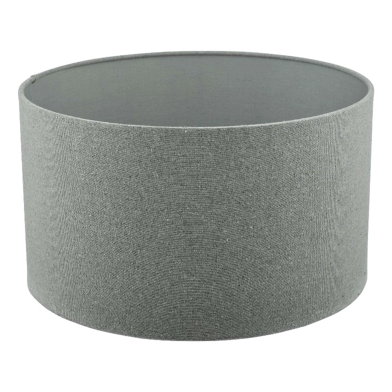 Pyramid Grey Linen Drum Shade 35cm
