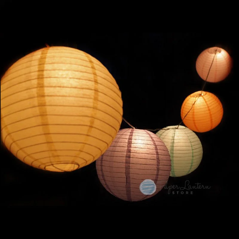 String Lights for Camping TripsEaster / Baby Shower Pastel Lantern String Light COMBO Kit (21 FT)