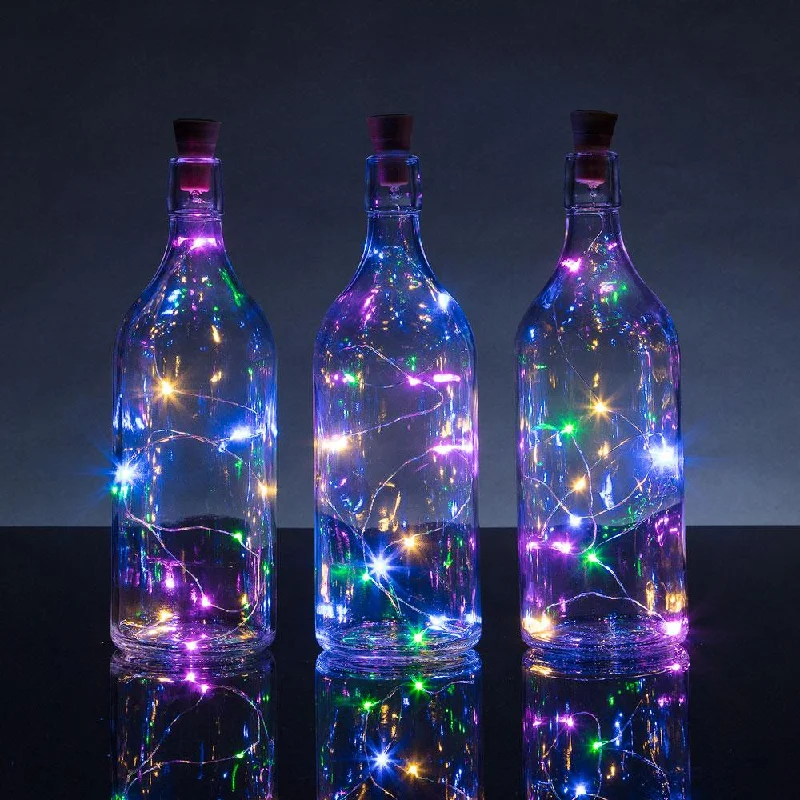 String Lights with Clear Bulbs for a Classic Look3-Pack 3 Ft 10 Super Bright RGB LED Solar Operated Wine Bottle lights With Cork DIY Fairy String Light For Home Wedding Party Decoration String Lights with Clear Bulbs for a Classic Look3-Pack 3 Ft 10 Super Bright RGB LED Solar Operated Wine Bottle lights With Cork DIY Fairy String Light For Home Wedding Party Decoration