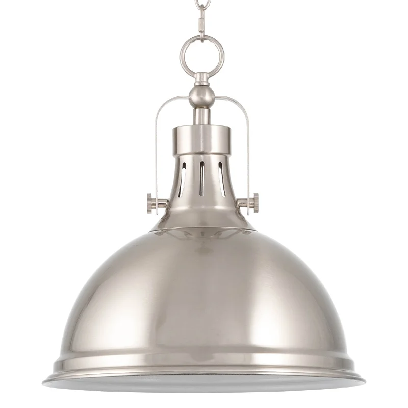 Color - Tunable Industrial Lighting for Special ApplicationsKira Home Belle 15" Modern Industrial Pendant Light, Adjustable Hanging Height, Brushed Nickel Finish Color - Tunable Industrial Lighting for Special ApplicationsKira Home Belle 15" Modern Industrial Pendant Light, Adjustable Hanging Height, Brushed Nickel Finish