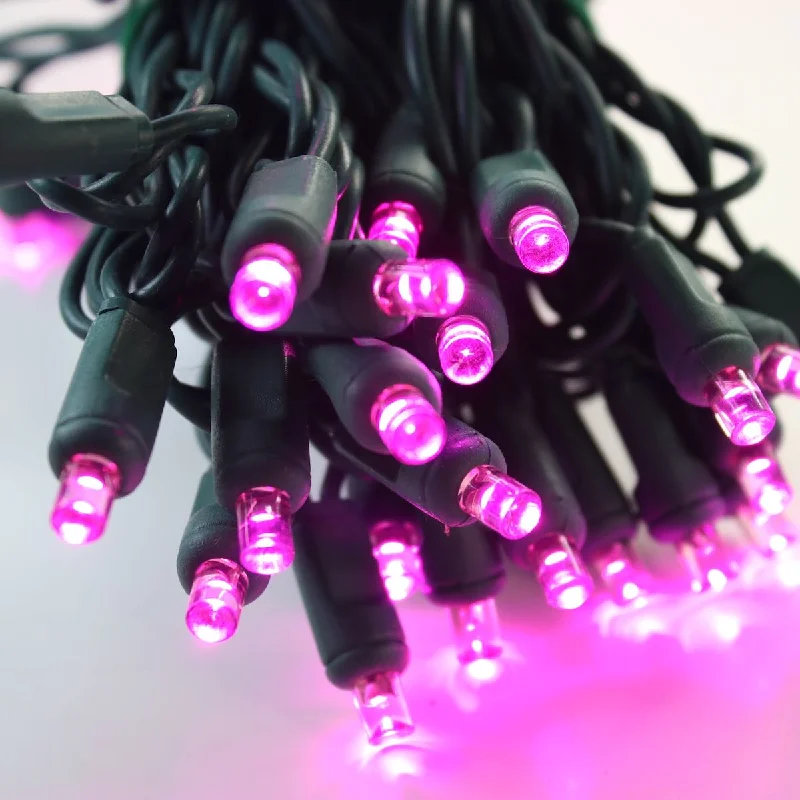 String Lights for Porch Lighting50-light 5mm Pink LED Christmas Lights, 4" Spacing Green Wire String Lights for Porch Lighting50-light 5mm Pink LED Christmas Lights, 4" Spacing Green Wire