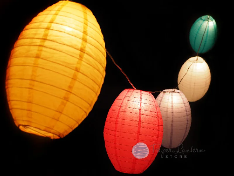 Battery - Operated String Lights for Indoor Use14" Easter Egg / Baby Shower Pastel Lantern String Light COMBO Kit (21 FT) Battery - Operated String Lights for Indoor Use14" Easter Egg / Baby Shower Pastel Lantern String Light COMBO Kit (21 FT)