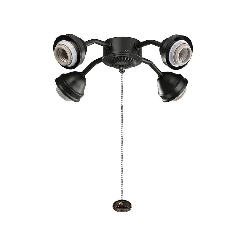 Industrial Lighting for Woodworking FactoriesKichler 13 In. 4 LED Lights Bent Arm Fitter Ceiling Fan Light Kit Industrial Lighting for Woodworking FactoriesKichler 13 In. 4 LED Lights Bent Arm Fitter Ceiling Fan Light Kit