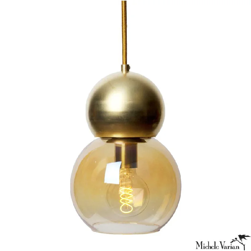 Industrial Lighting for Metal Fabrication ShopsBrass Double Bubble Pendant Light Fixture 5 inch Industrial Lighting for Metal Fabrication ShopsBrass Double Bubble Pendant Light Fixture 5 inch