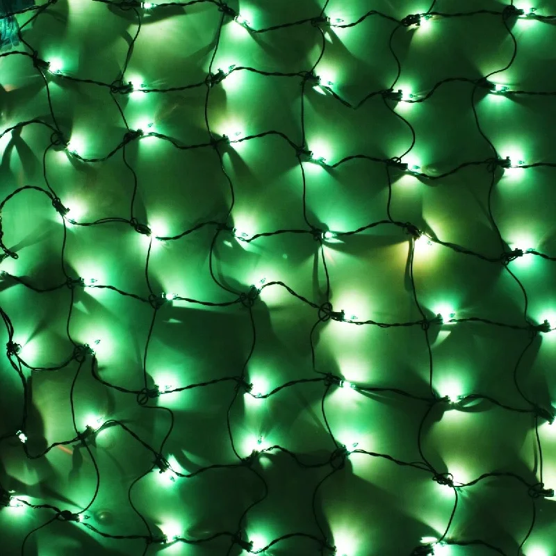 String Lights for Wedding Receptions150-bulb Green Net Lights, Green Wire