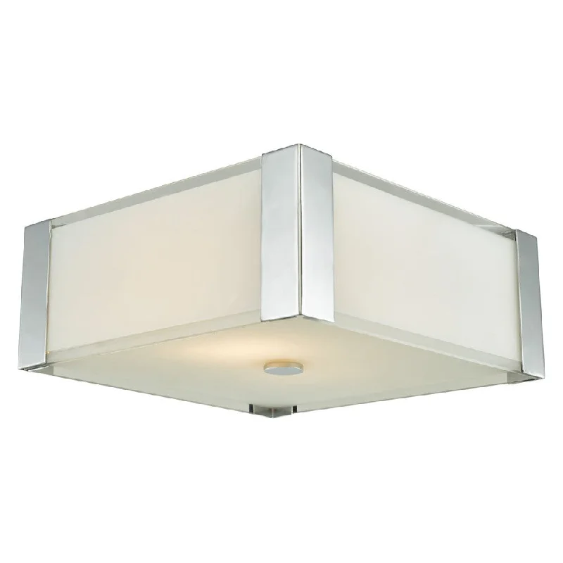 Urban 2-Light Square Flush Mount