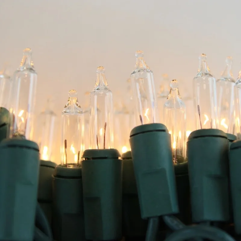 String Lights for DIY Home Decor Projects50-bulb Clear Mini Lights, 4" Spacing, Green Wire String Lights for DIY Home Decor Projects50-bulb Clear Mini Lights, 4" Spacing, Green Wire