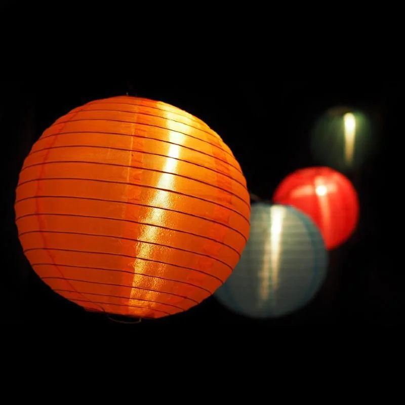 String Lights for Wedding Receptions10 Inch Cinco de Mayo / Fiesta Shimmering Nylon Lantern String Light for Parties, Birthdays and any occasion (31 FT) String Lights for Wedding Receptions10 Inch Cinco de Mayo / Fiesta Shimmering Nylon Lantern String Light for Parties, Birthdays and any occasion (31 FT)