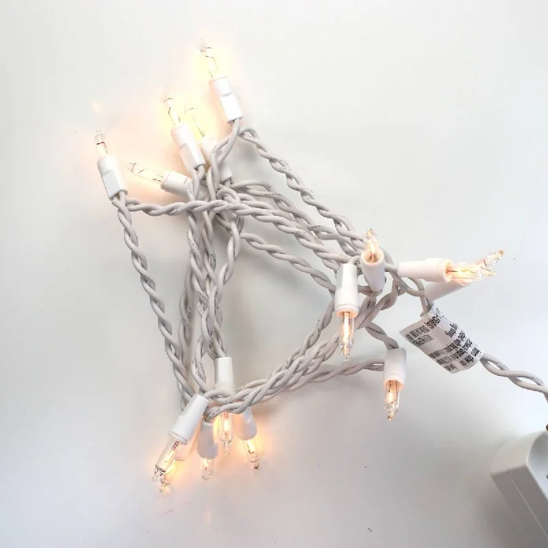 Waterproof String Lights for Patio Decor15-bulb Clear Glass Craft Lights, White Wire Waterproof String Lights for Patio Decor15-bulb Clear Glass Craft Lights, White Wire