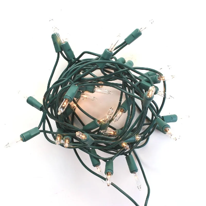 String Lights with Multicolored Bulbs for Festive Occasions35-bulb Clear Glass Craft Lights , Green Wire String Lights with Multicolored Bulbs for Festive Occasions35-bulb Clear Glass Craft Lights , Green Wire
