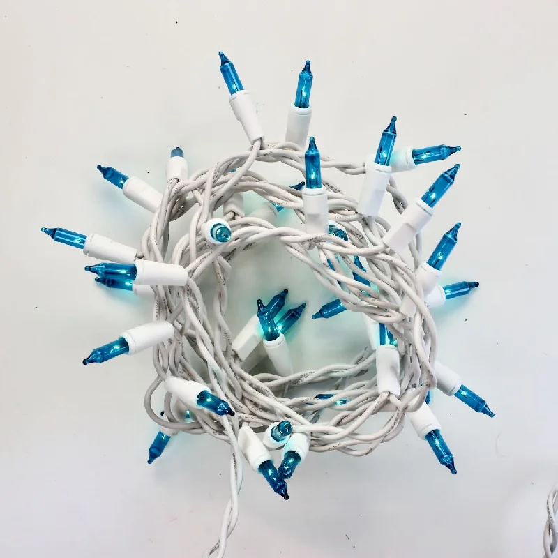 Color - Changing LED String Lights for Christmas Decor35-bulb Teal Glass Craft Lights, White Wire Color - Changing LED String Lights for Christmas Decor35-bulb Teal Glass Craft Lights, White Wire