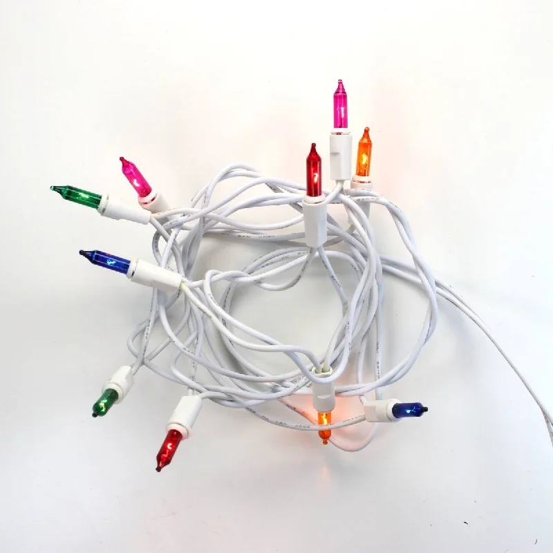 String Lights for DIY Home Decor Projects10-bulb Multicolor Glass Craft Lights, White Wire String Lights for DIY Home Decor Projects10-bulb Multicolor Glass Craft Lights, White Wire