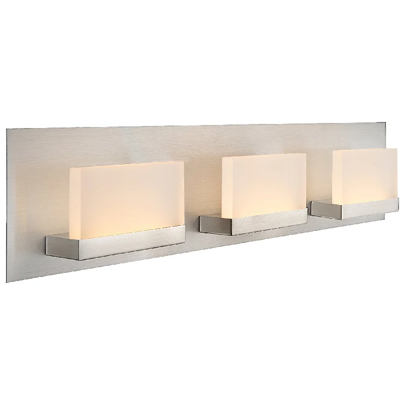 Explosion - Proof Industrial Lighting for Hazardous LocationsKira Home Everett 24" Modern 3-Light 30W LED (180W eq.) Bathroom/Vanity Light, Rectangular Acrylic Lenses, 3000k Warm White Light, Brushed Nickel Explosion - Proof Industrial Lighting for Hazardous LocationsKira Home Everett 24" Modern 3-Light 30W LED (180W eq.) Bathroom/Vanity Light, Rectangular Acrylic Lenses, 3000k Warm White Light, Brushed Nickel