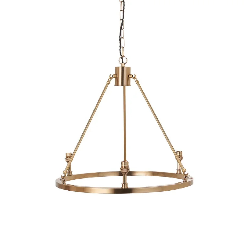 Charlemagne 3/6Lt Centre Ceiling Light - Brass