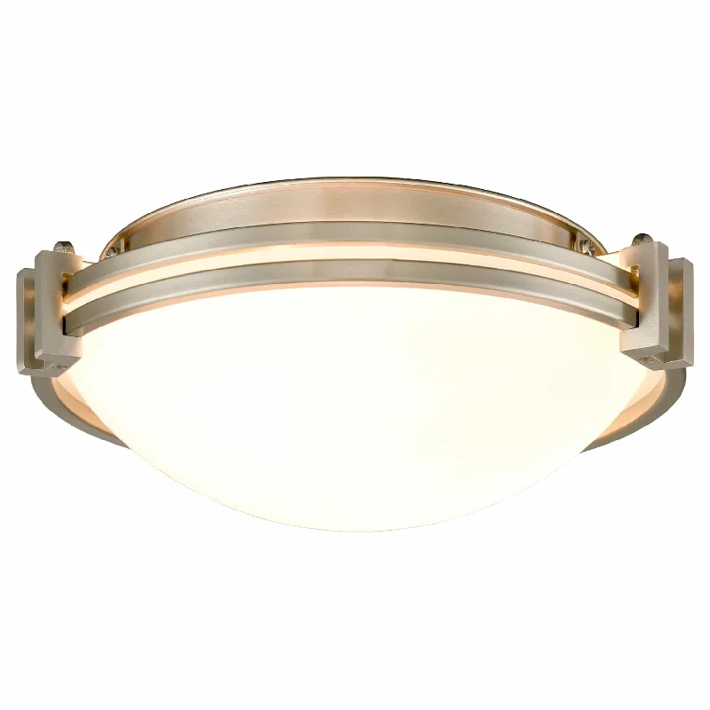 Industrial Pendant Lighting for Machine ShopsBrushed Nickel Flush Mount Light 2-Light Milk Glass Ceiling Light Industrial Pendant Lighting for Machine ShopsBrushed Nickel Flush Mount Light 2-Light Milk Glass Ceiling Light