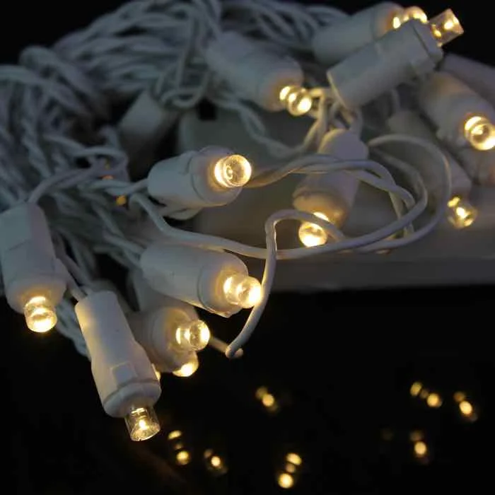 String Lights for Balcony Decoration20-light 5mm Warm White LED Battery Lights, White Wire String Lights for Balcony Decoration20-light 5mm Warm White LED Battery Lights, White Wire