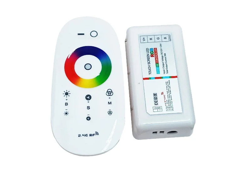 2.4G RF Remote Touch Controller Receiver 5050 3528 RGB LED Flexible Strip Tape