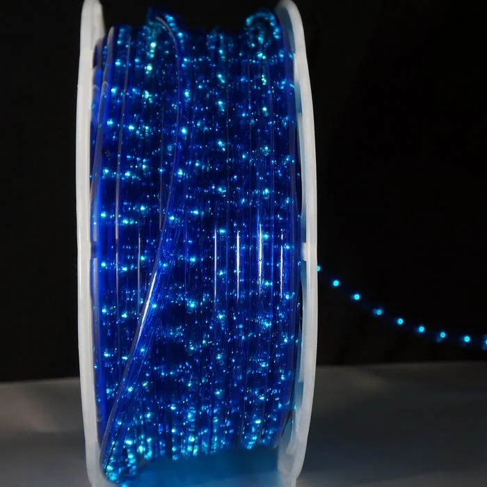 String Lights for Restaurant Outdoor Seating3/8" Blue Incandescent Rope Lights