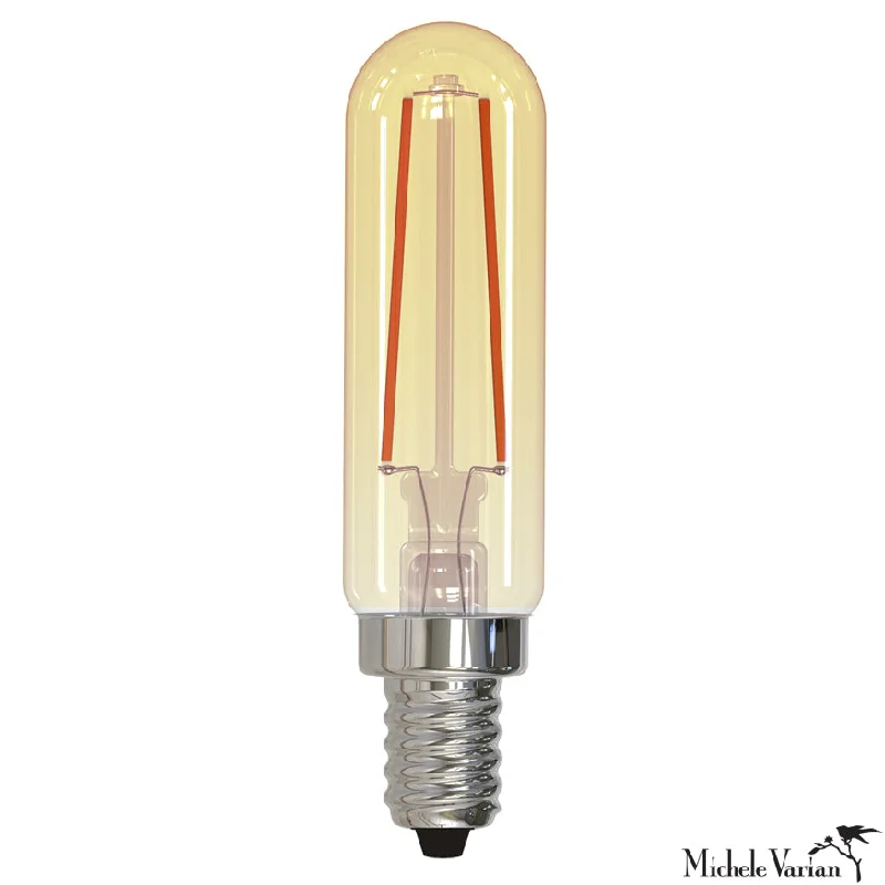 Industrial Exit Sign Lighting for Quick EvacuationLED Bulb | E12 Base | T6 Amber | 2.5W | 3000k