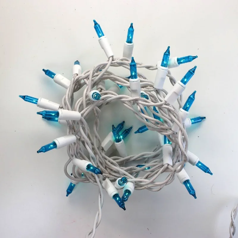 String Lights with Clear Bulbs for a Classic Look20-bulb Teal Glass Craft Lights, White Wire String Lights with Clear Bulbs for a Classic Look20-bulb Teal Glass Craft Lights, White Wire