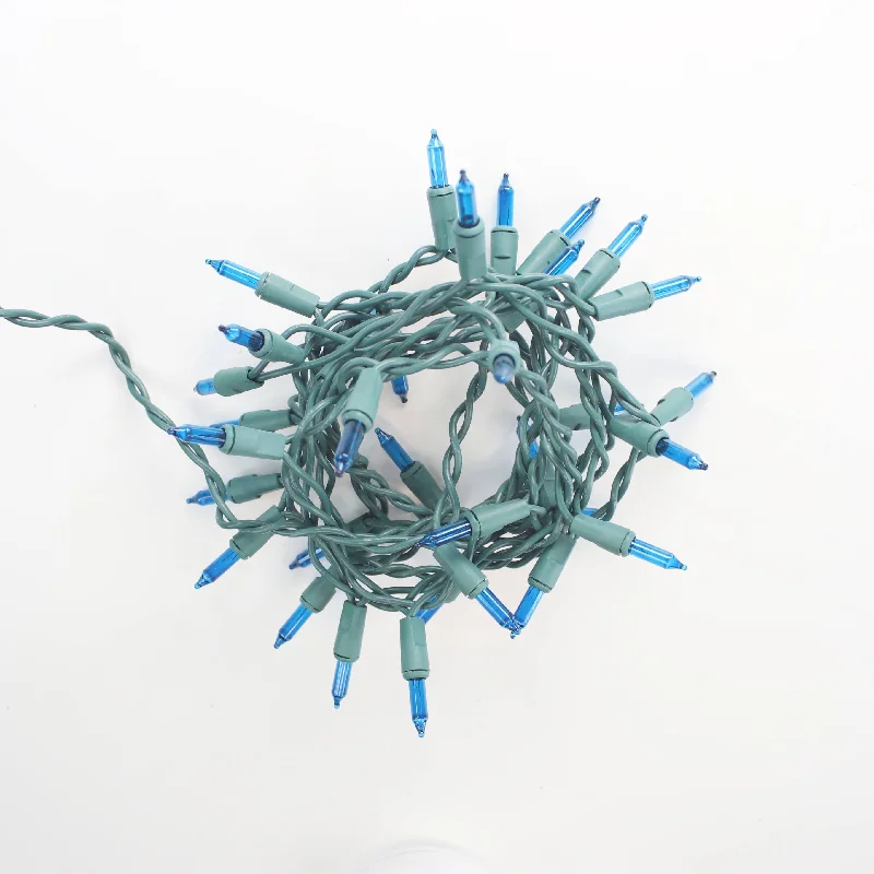 Battery - Operated String Lights for Indoor Use35-bulb Teal Glass Craft Lights, Green Wire Battery - Operated String Lights for Indoor Use35-bulb Teal Glass Craft Lights, Green Wire