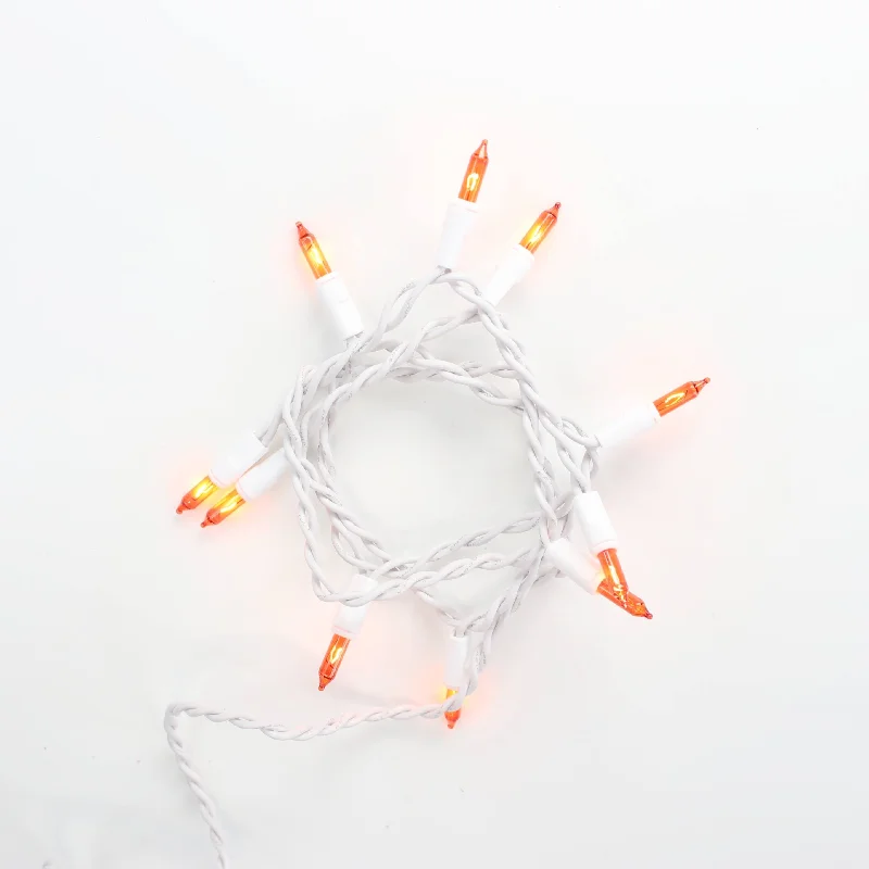 Waterproof String Lights for Patio Decor10-bulb Orange Glass Craft Lights, White Wire Waterproof String Lights for Patio Decor10-bulb Orange Glass Craft Lights, White Wire