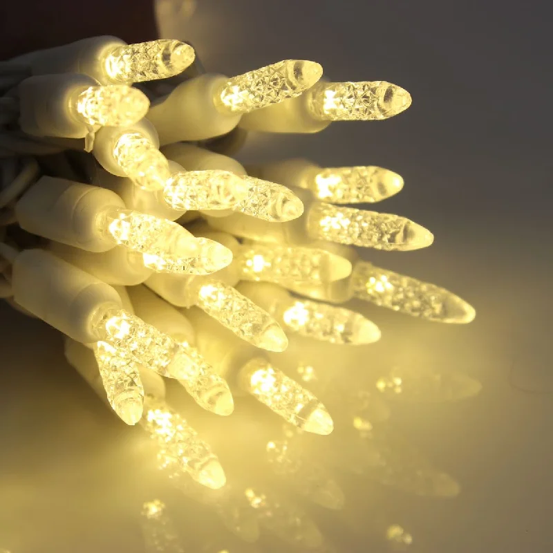 String Lights for Nursery Room Decor50-light M5 Warm White LED Christmas Lights, 4" Spacing White Wire String Lights for Nursery Room Decor50-light M5 Warm White LED Christmas Lights, 4" Spacing White Wire