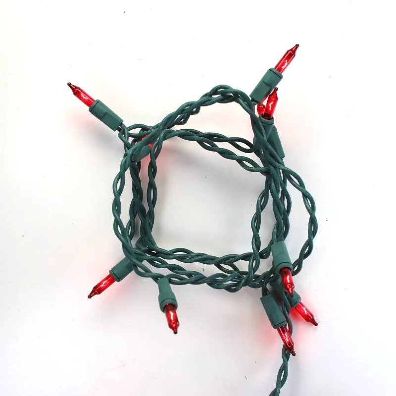 String Lights for Seasonal Decorations (Spring, Fall, etc.)10-bulb Red Glass Craft Lights, Green Wire String Lights for Seasonal Decorations (Spring, Fall, etc.)10-bulb Red Glass Craft Lights, Green Wire