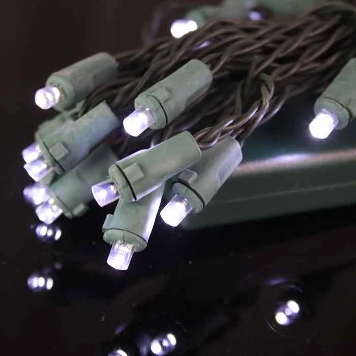 Waterproof String Lights for Patio Decor20-light 5mm Pure White LED Battery Lights, Green Wire Waterproof String Lights for Patio Decor20-light 5mm Pure White LED Battery Lights, Green Wire