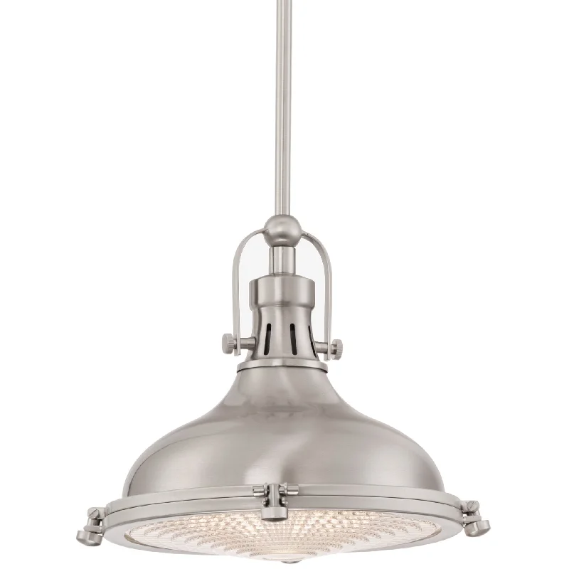 Industrial Lighting for Chemical PlantsKira Home Beacon 11" Industrial Farmhouse Pendant Light with Round Fresnel Glass Lens, Adjustable Hanging Height, Brushed Nickel Finish Industrial Lighting for Chemical PlantsKira Home Beacon 11" Industrial Farmhouse Pendant Light with Round Fresnel Glass Lens, Adjustable Hanging Height, Brushed Nickel Finish