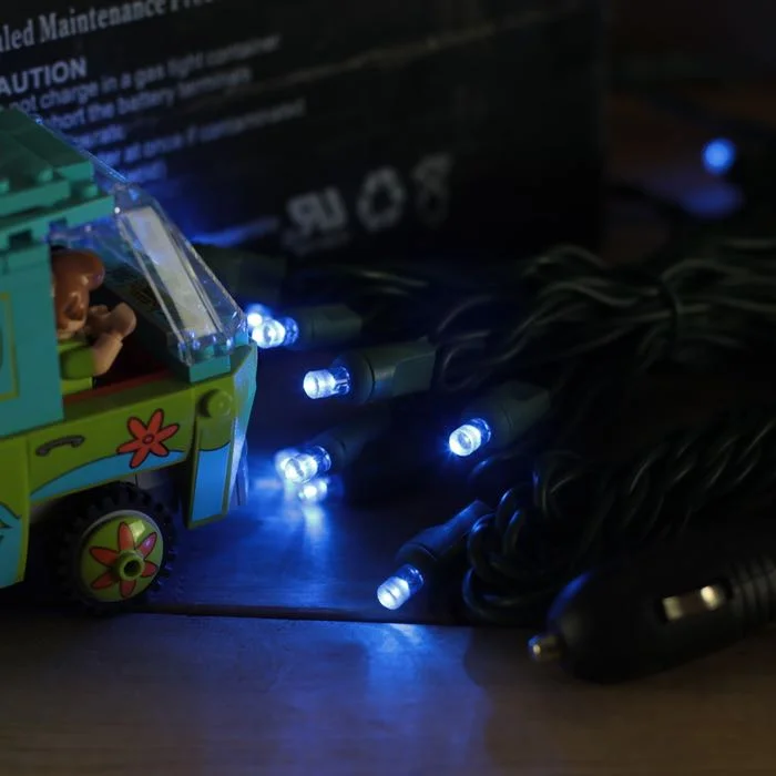 Twinkling String Lights for a Magical Atmosphere12 Volt LED Light Set Blue Green Wire Twinkling String Lights for a Magical Atmosphere12 Volt LED Light Set Blue Green Wire