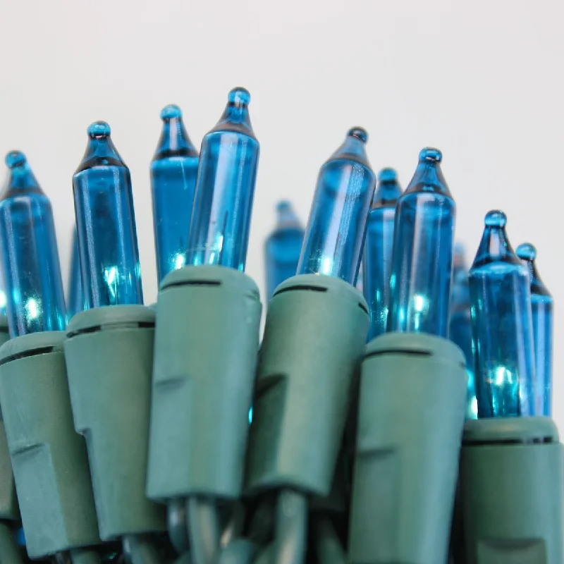 String Lights for Wedding Receptions50-bulb Teal Mini Lights, 4" Spacing, Green Wire String Lights for Wedding Receptions50-bulb Teal Mini Lights, 4" Spacing, Green Wire