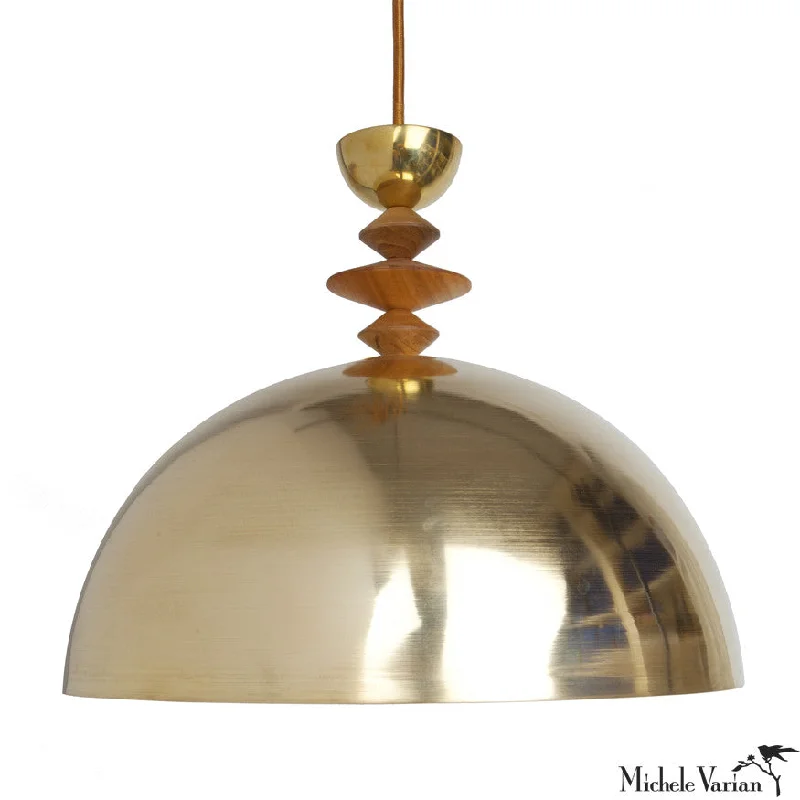 Industrial Pendant Lighting for Machine ShopsMala Pendant Light No. 7 in Brass