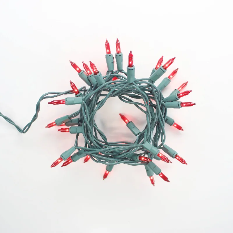 String Lights for Hotel Courtyard Lighting20-bulb Red Glass Craft Lights, Green Wire String Lights for Hotel Courtyard Lighting20-bulb Red Glass Craft Lights, Green Wire