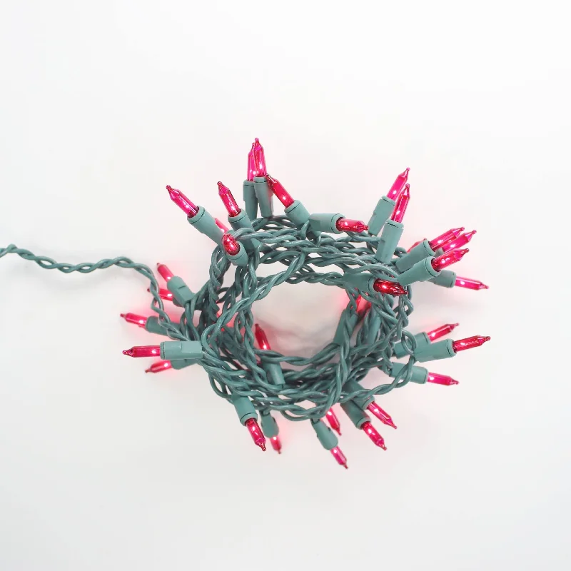 String Lights for DIY Home Decor Projects35-bulb Pink Glass Craft Lights, Green Wire String Lights for DIY Home Decor Projects35-bulb Pink Glass Craft Lights, Green Wire