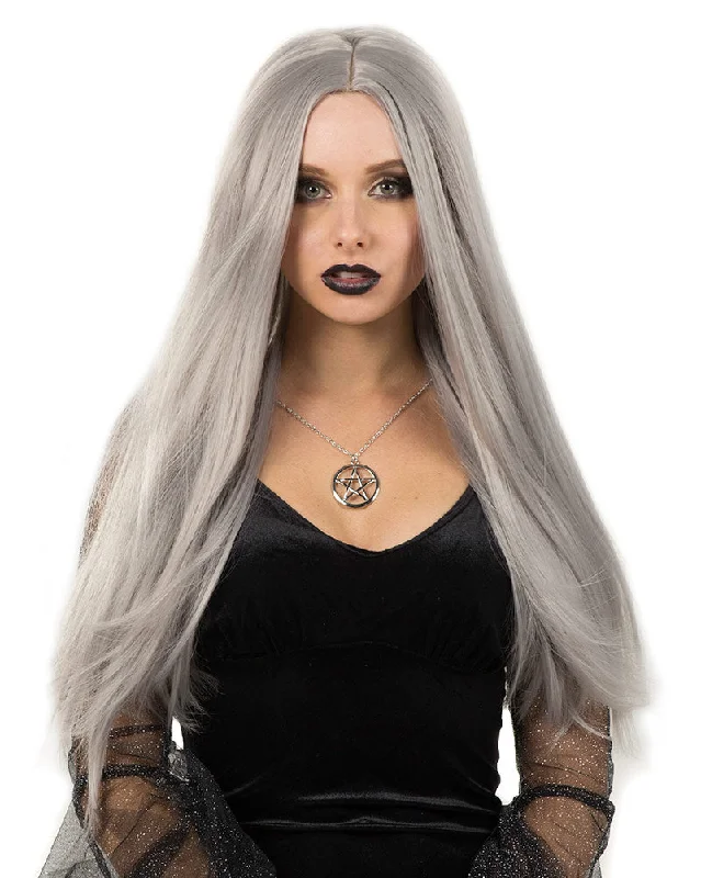 Spirit Deluxe Grey Long Halloween Wig