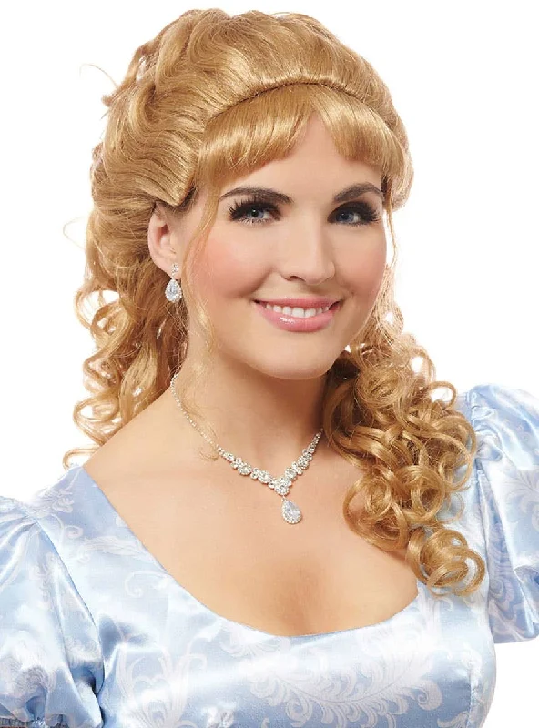 Bridgerton Womens Curly Blonde Daphne Costume Wig