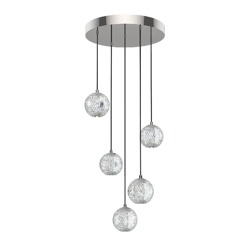 Chandeliers with Metal Frames in Silver FinishAlora MP321205PN MP321205PN Pendant Light - Polished Nickel Chandeliers with Metal Frames in Silver FinishAlora MP321205PN MP321205PN Pendant Light - Polished Nickel