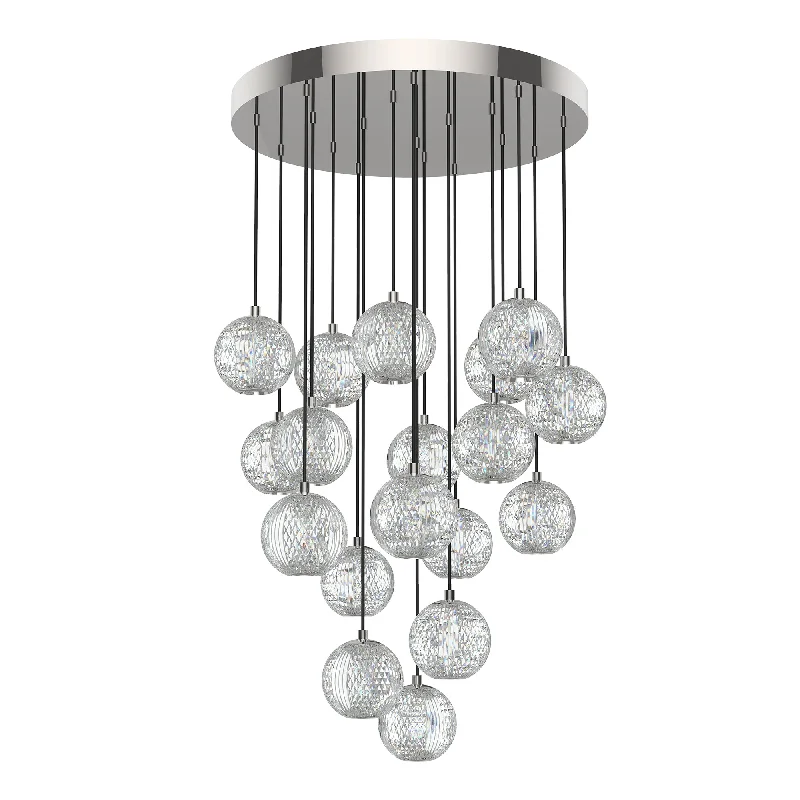 Chandeliers with Adjustable Height for Custom InstallationAlora MP321218PN Pendant Light - Polished Nickel Chandeliers with Adjustable Height for Custom InstallationAlora MP321218PN Pendant Light - Polished Nickel