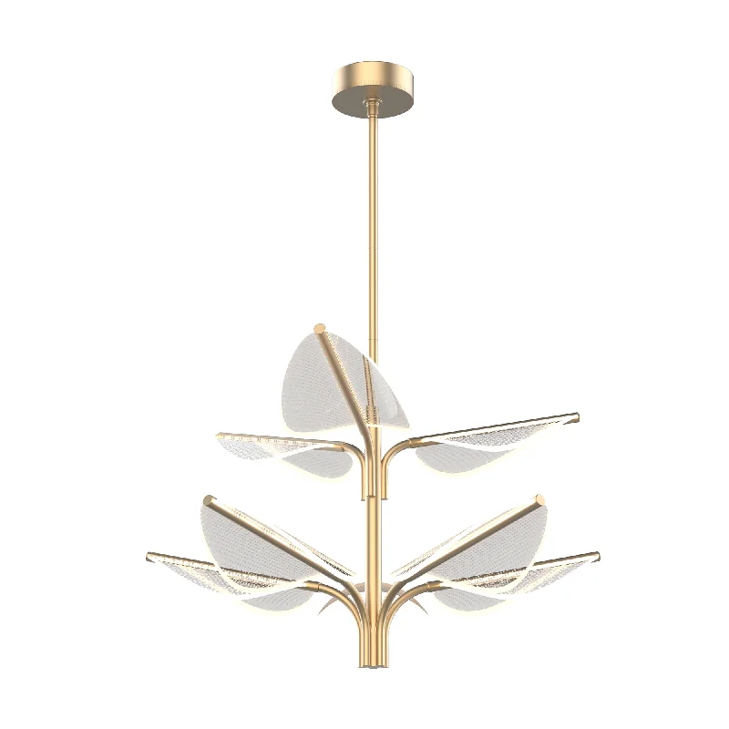 Chandeliers with Metal Frames in Bronze FinishAlora PD321132NB PD321132NB Pendant Light - Natural Brass Chandeliers with Metal Frames in Bronze FinishAlora PD321132NB PD321132NB Pendant Light - Natural Brass
