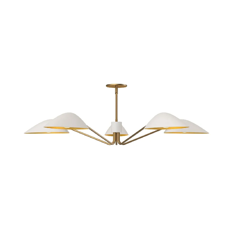 Chandeliers with Adjustable Arms for Directional LightingAlora Mood oscar PD550545WHAG Pendant Light - Aged Gold/White Chandeliers with Adjustable Arms for Directional LightingAlora Mood oscar PD550545WHAG Pendant Light - Aged Gold/White