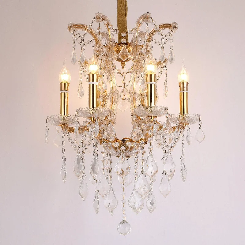 Chandeliers with Clear Crystal for a Sparkling EffectANKUR VEGAS 6 LIGHT GOLDEN ARMS CRYSTAL CHANDELIER Chandeliers with Clear Crystal for a Sparkling EffectANKUR VEGAS 6 LIGHT GOLDEN ARMS CRYSTAL CHANDELIER