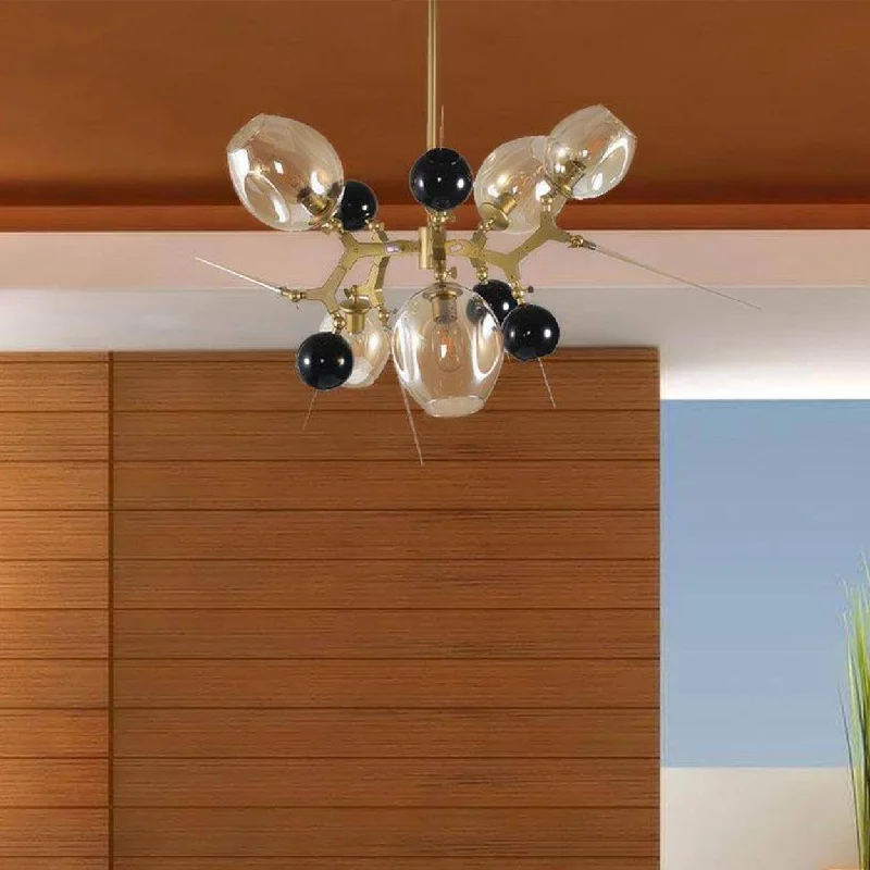 Chandeliers with Frosted Glass for a Softer Light DiffusionANKUR BURST 5 LIGHT MODERN CONTEMPORARY CHANDELIER Chandeliers with Frosted Glass for a Softer Light DiffusionANKUR BURST 5 LIGHT MODERN CONTEMPORARY CHANDELIER